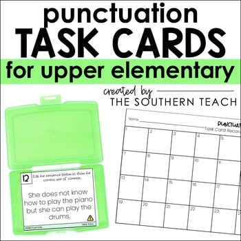 punctuation task cards