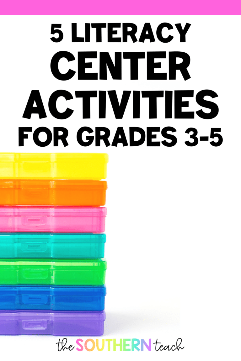 5 Engaging Literacy Center Activities for Grades 3-5