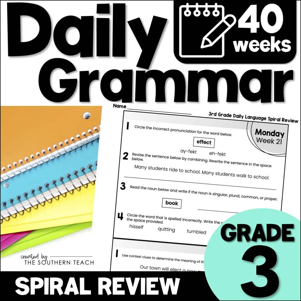 daily grammar grade 3