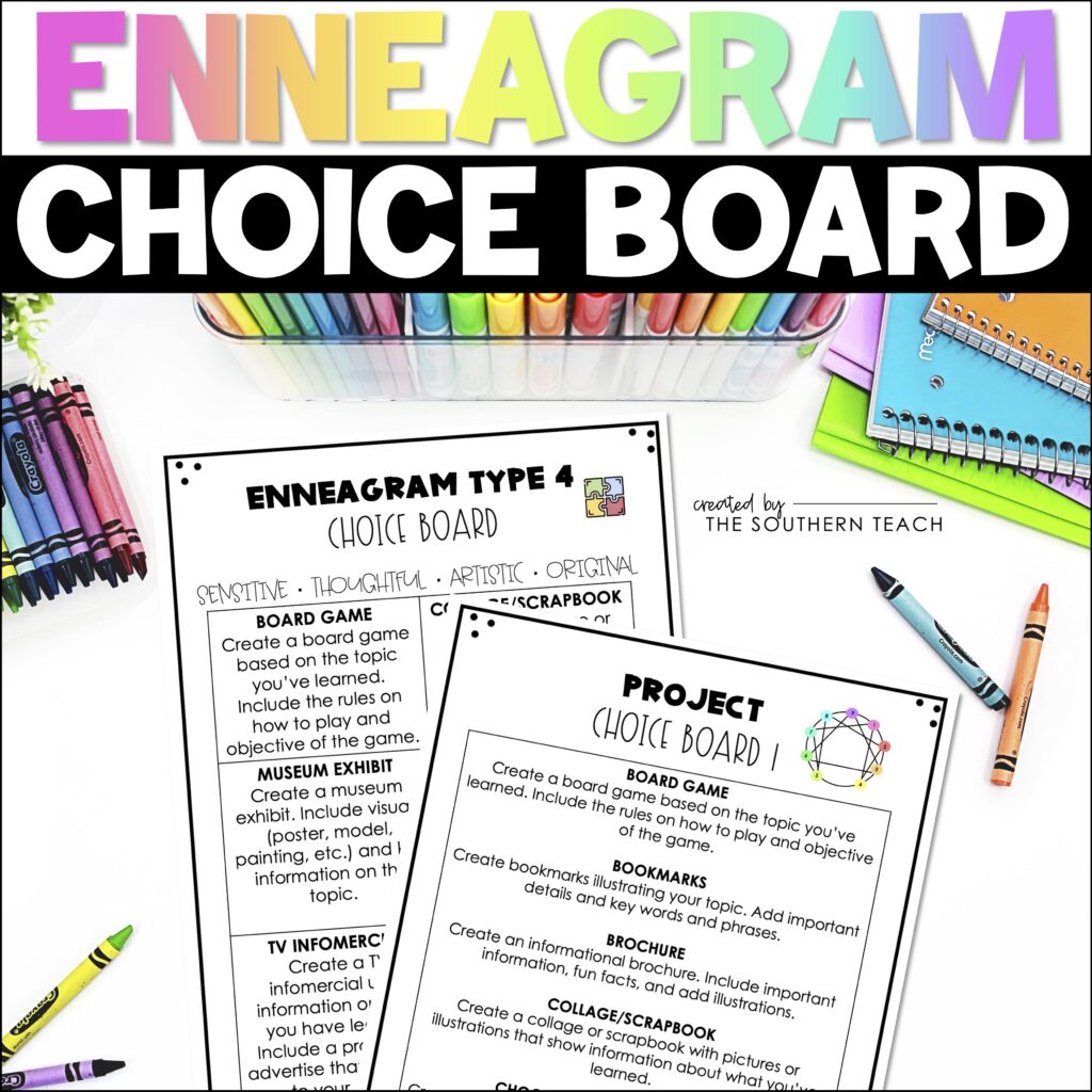 enneagram choice board