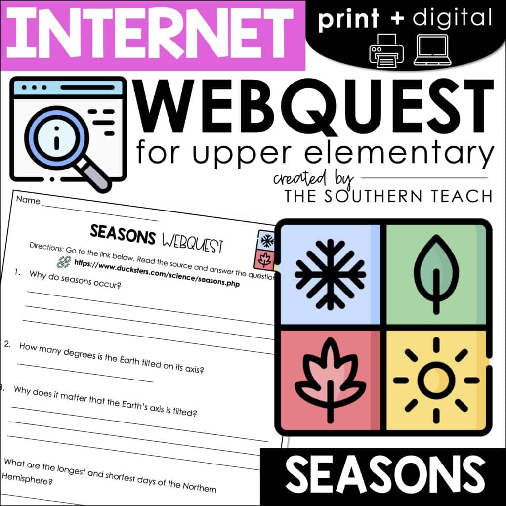 seasons webquest
