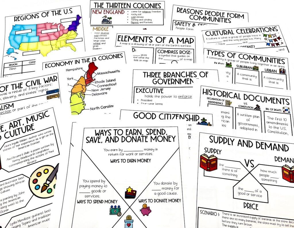 social studies guided notes