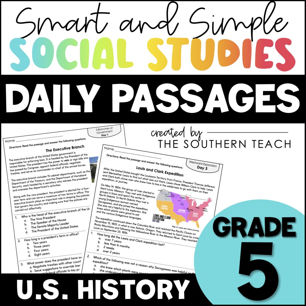 us history daily passages