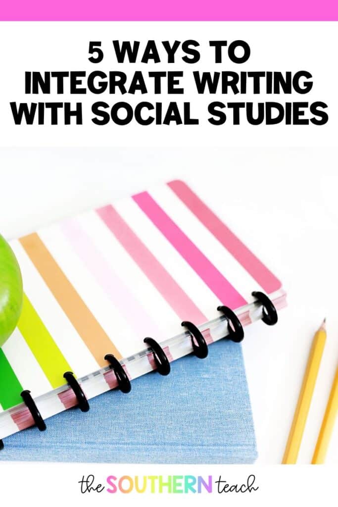Integrate writing with social studies cover image