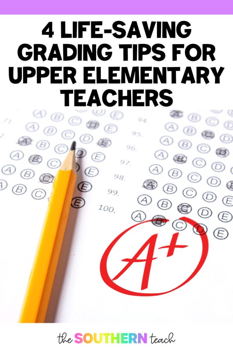 4 Life-Saving Grading Tips for Upper Elementary Teachers
