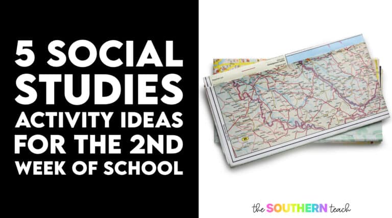 5 Fun Second Week of School Social Studies Activity Ideas