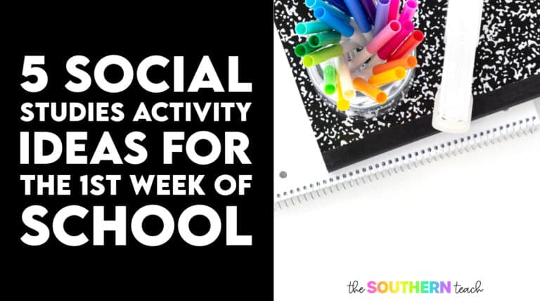 5 Fun First Week of School Social Studies Activity Ideas