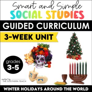 Winter Holidays Around the World Unit Activities Social Studies Mini-Lessons