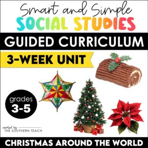 Christmas Holidays Around the World Unit Activities Social Studies Mini-Lessons